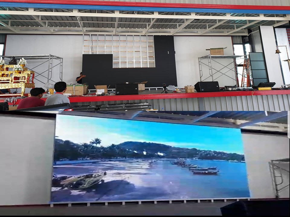 โครงสร้างติดตั้งจอ LED