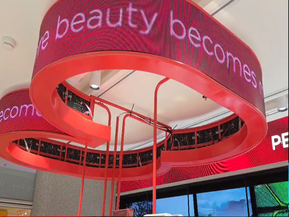 โครงสร้างติดตั้งจอ LED